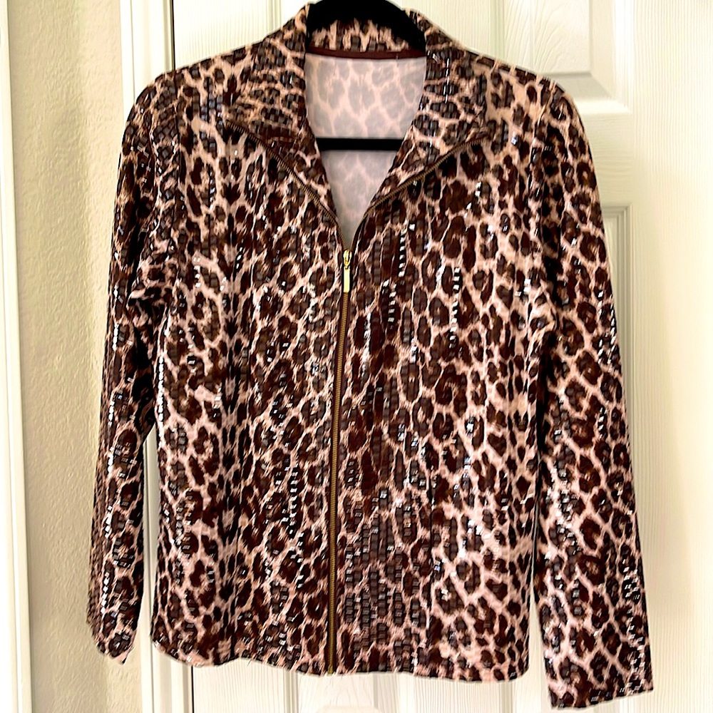 Light weight jacket with shimmer - Size M